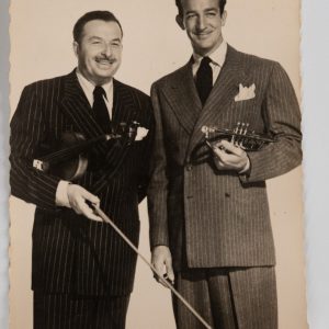 PHOTO Argentique  CARTE POSTAL  9X14cm  XAVIER CUGAT - HARRY JAMES  1960