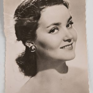 PHOTO Argentique  CARTE POSTAL  9X14cm DOMINIQUE BLANCHAR  1960