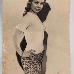 PHOTO Argentique  CARTE POSTAL  9X14cm Genevieve Kervine 1960