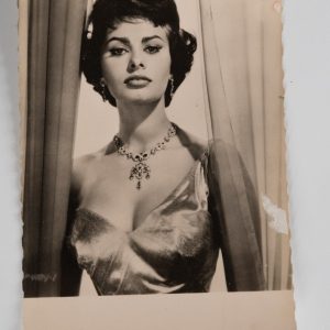 PHOTO Argentique  CARTE POSTAL  9X14cm SOPHIA LOREN 1960