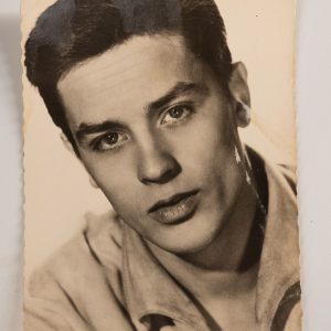 PHOTO Argentique  CARTE POSTAL  9X14cm ALAIN DELON  1960