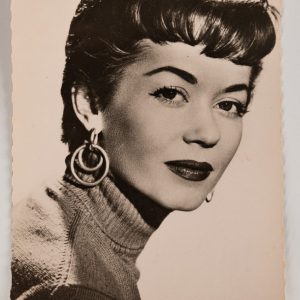 PHOTO Argentique  CARTE POSTAL  9X14cm BARBARA LAAGE  1960