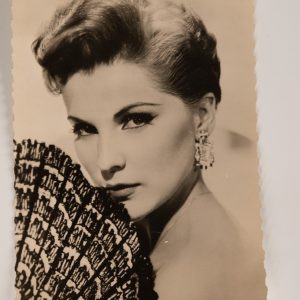 PHOTO Argentique  CARTE POSTAL  9X14cm DEBRA PAGET 1960