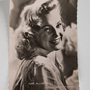 PHOTO Argentique  CARTE POSTAL  9X14cm JUNE ALLYSON 1960