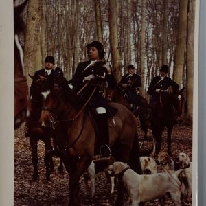 PHOTO Argentique France chasse à courre vénerie cheval 24x30cm 1970
