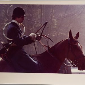 PHOTO Argentique	France	chasse à courre vénerie cheval	24x30cm	1970