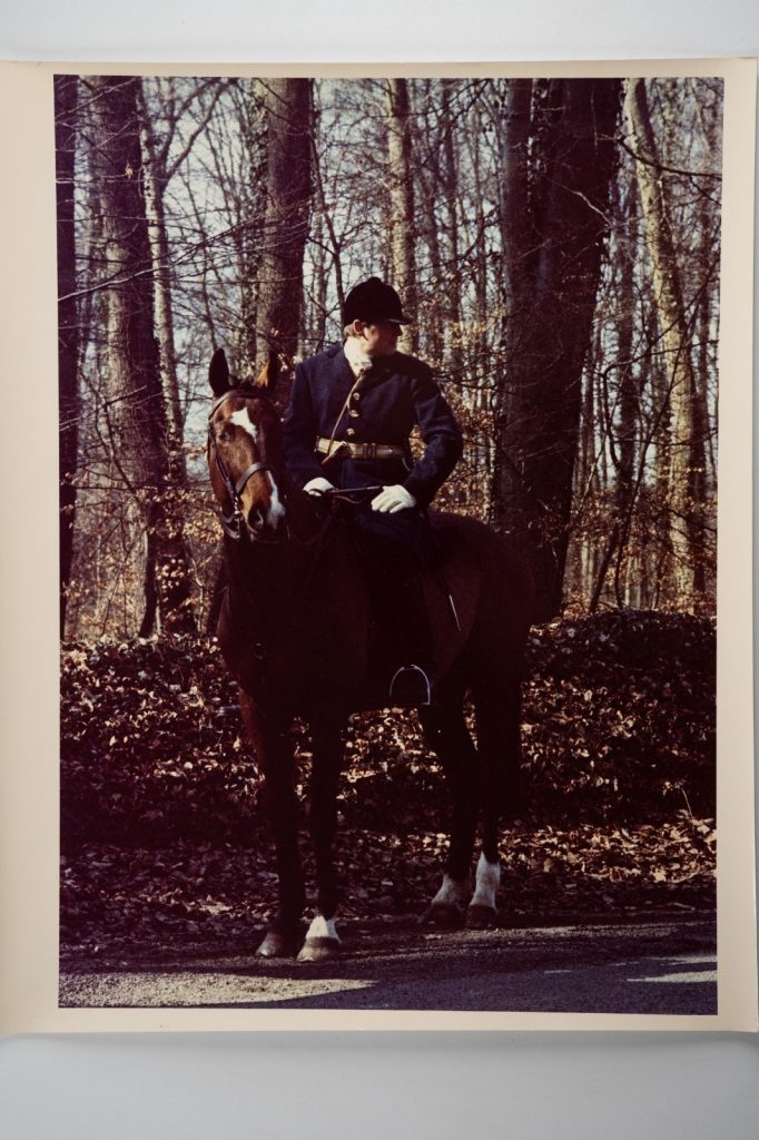 PHOTO Argentique France chasse à courre vénerie cheval 24x30cm 1970