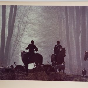PHOTO Argentique	France	chasse à courre vénerie cheval	24x30cm	1970