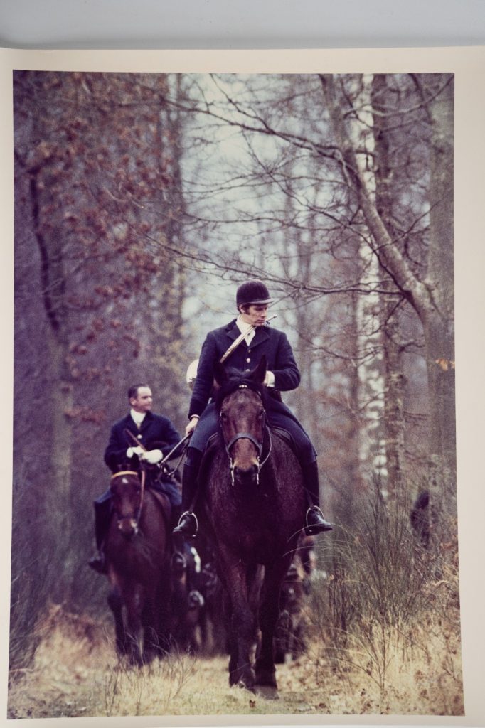 PHOTO Argentique France chasse à courre vénerie cheval 24x30cm 1970