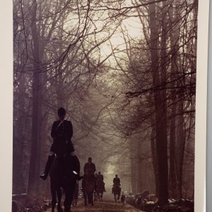 PHOTO Argentique	France	chasse à courre vénerie cheval	24x30cm	1970