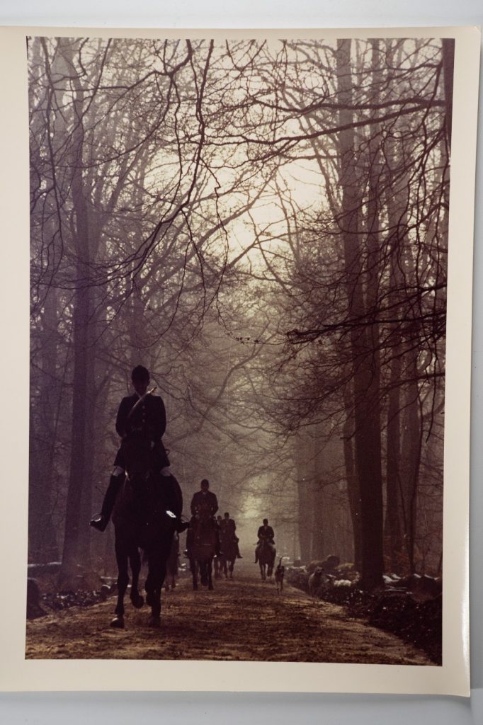 PHOTO Argentique France chasse à courre vénerie cheval 24x30cm 1970