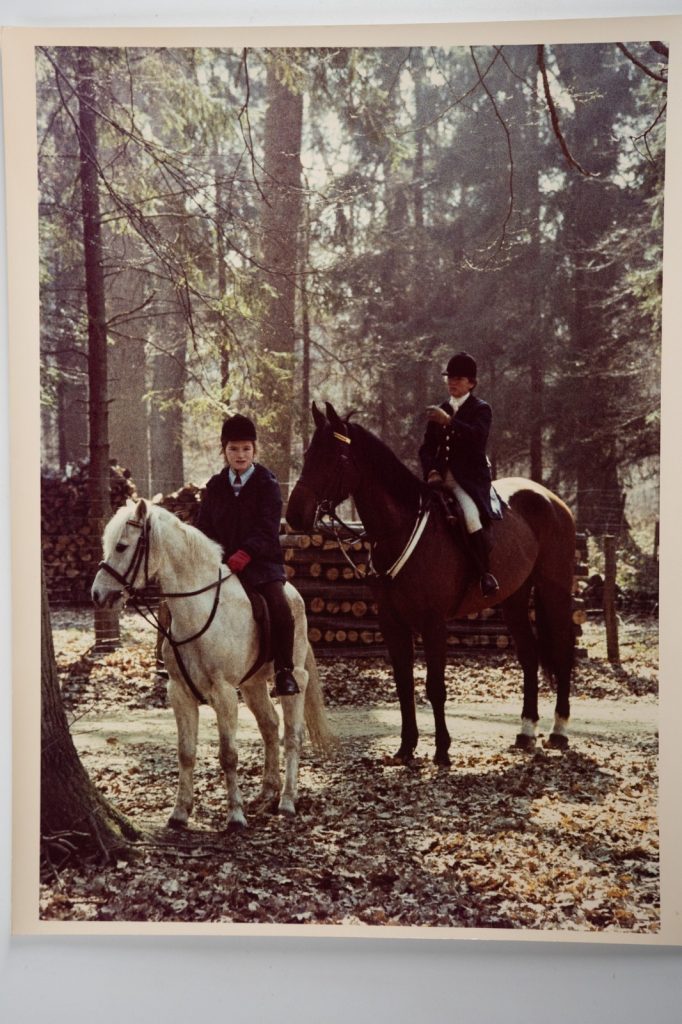 PHOTO Argentique France chasse à courre vénerie cheval 24x30cm 1970