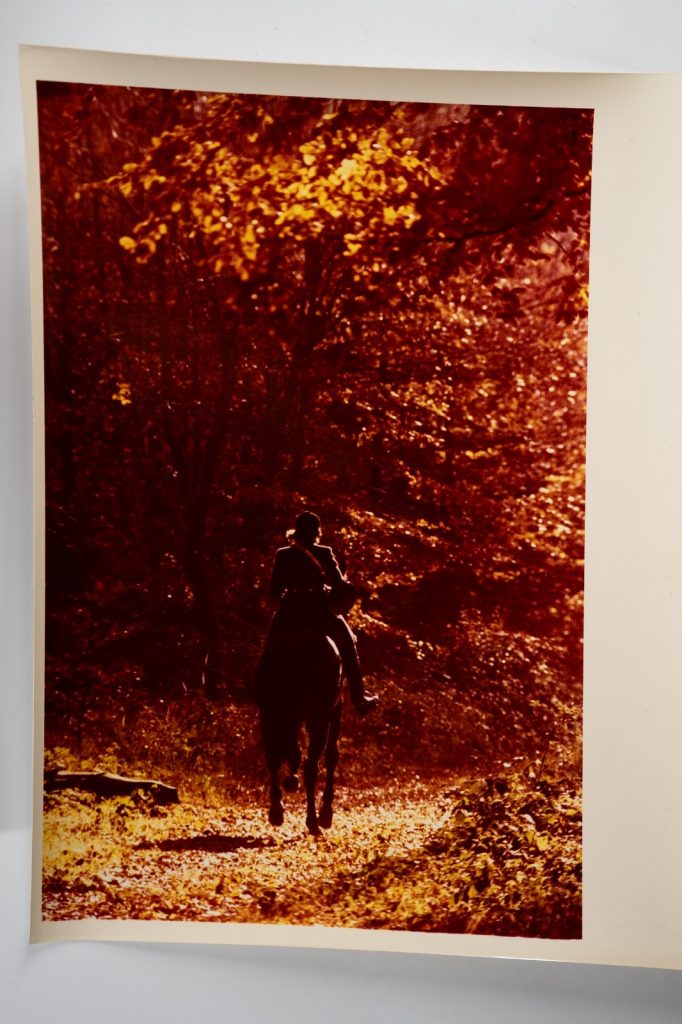 PHOTO Argentique France chasse à courre vénerie cheval 24x30cm 1970