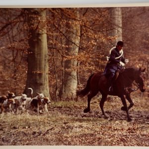 PHOTO Argentique	France	chasse à courre vénerie cheval	24x30cm	1970