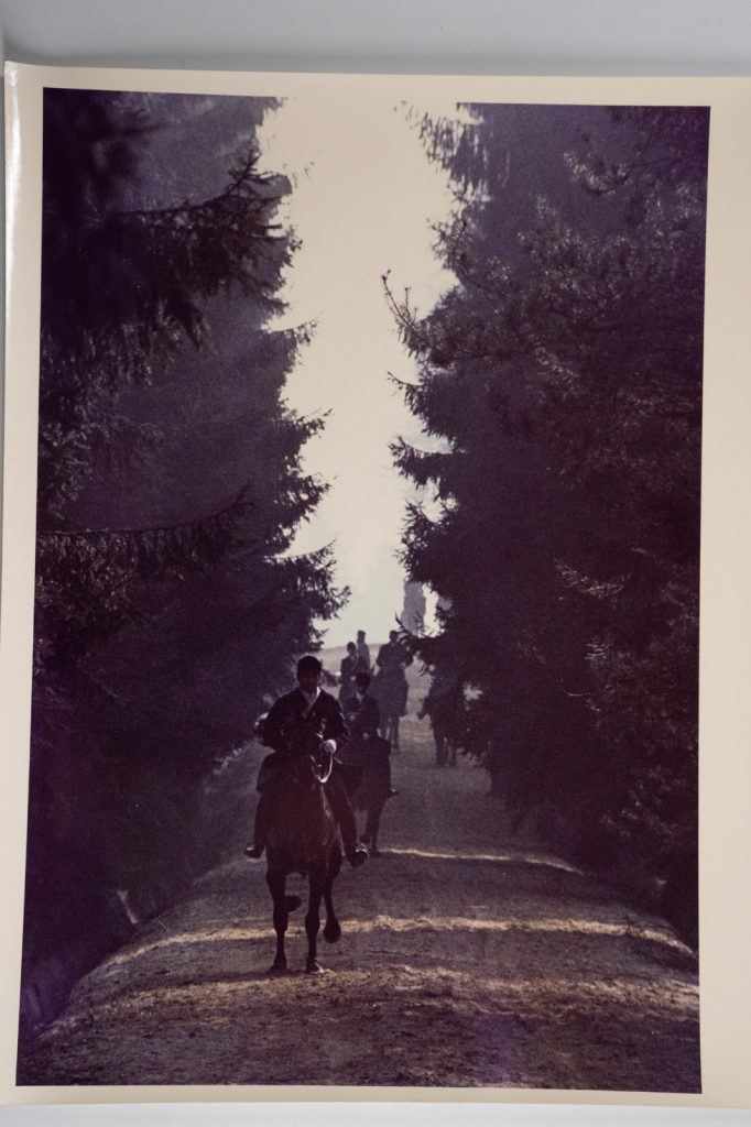 PHOTO Argentique France chasse à courre vénerie cheval 24x30cm 1970