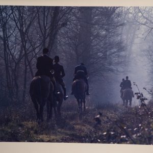 PHOTO Argentique	France	chasse à courre vénerie cheval	24x30cm	1970