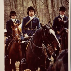 PHOTO Argentique	France	chasse à courre vénerie cheval	24x30cm	1970