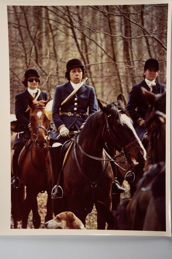 PHOTO Argentique France chasse à courre vénerie cheval 24x30cm 1970