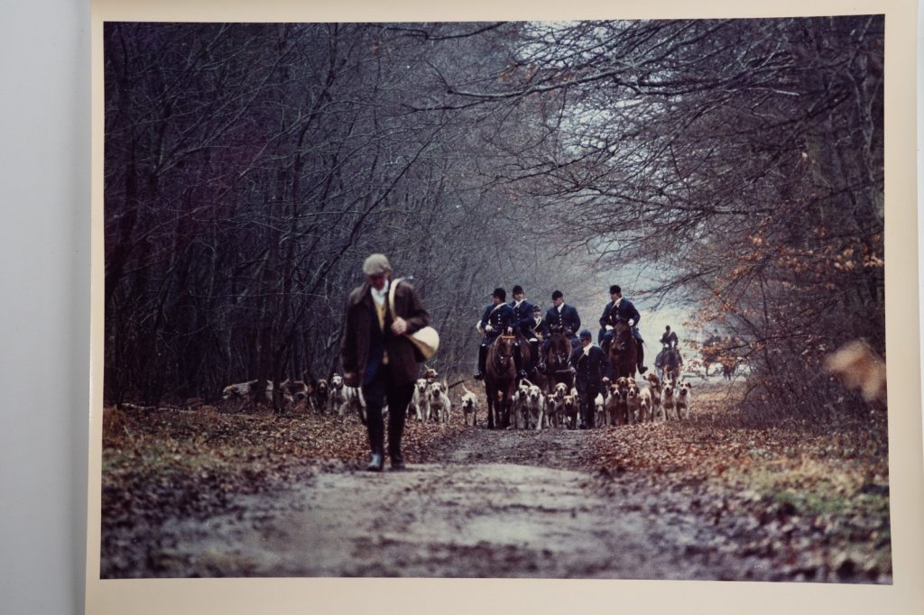 PHOTO Argentique France chasse à courre vénerie cheval 24x30cm 1970