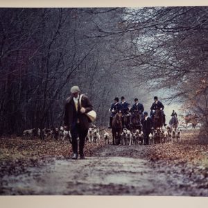 PHOTO Argentique	France	chasse à courre vénerie cheval	24x30cm	1970