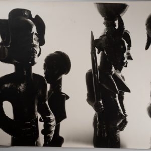 PHOTO Argentique	Afrique	STATUETTE AFRICAINE sculpture Chokwe ? ANGOLA?	40X50cm
