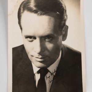 TIRAGE PHOTO Argentique Royaume Unis dédicacé Patrick McGoohan 9X14cm 1960