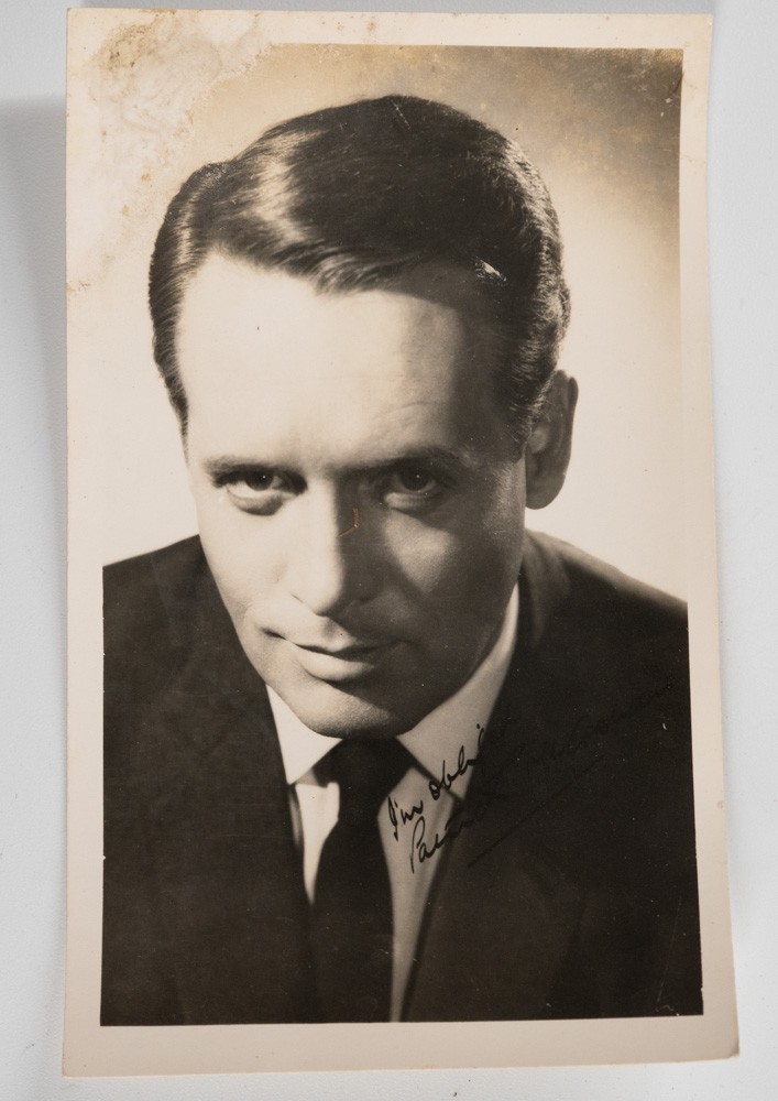 TIRAGE PHOTO Argentique Royaume Unis dédicacé Patrick McGoohan 9X14cm 1960