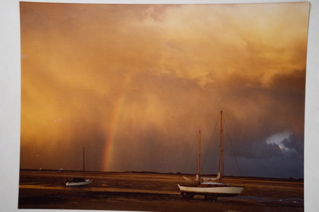 PHOTO Argentique France Paysage de bord de mer bateau bretagne 20X25cm 1980