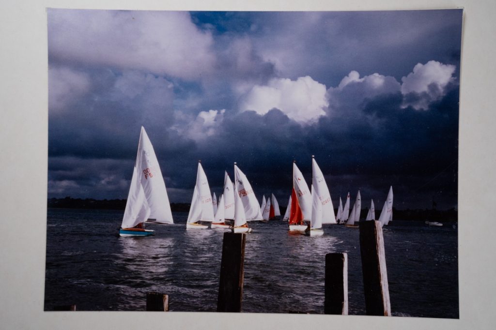 PHOTO Argentique France Paysage de bord de mer bateau bretagne 20X25cm 1980