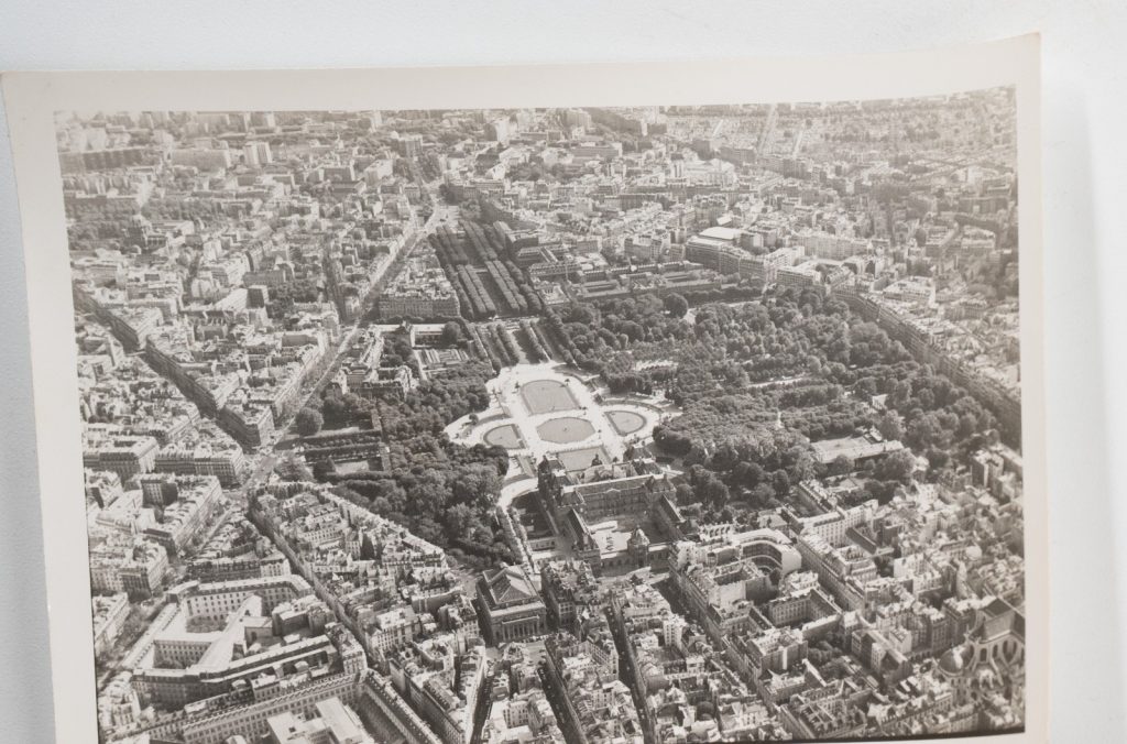 PHOTO Argentique Vue aérienne Paris ALESIA 9x12cm 1970 Roger Morin