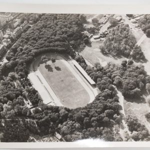PHOTO Argentique Vue aérienne Paris Cipale velodrome 9x12cm 1970 Roger Morin