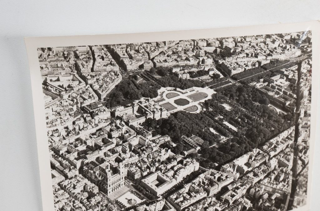 PHOTO Argentique Vue aérienne Paris LUXEMBOURG 9x12cm 1970 Roger Morin