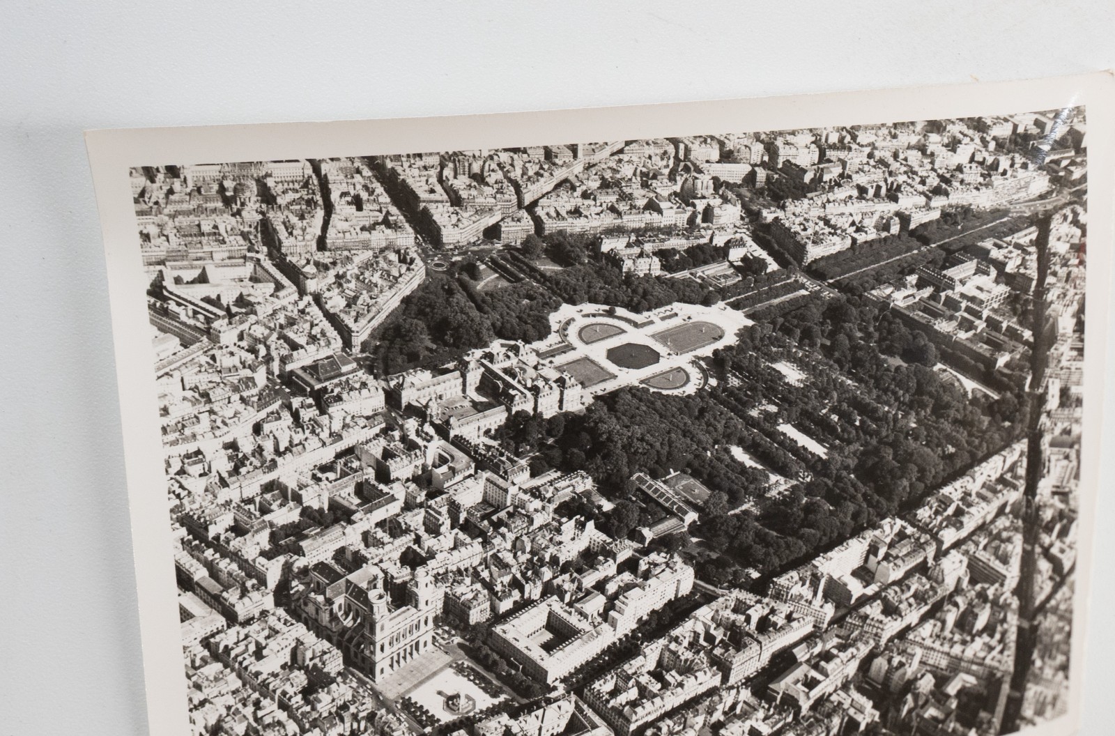 PHOTO Argentique Vue aérienne Paris LUXEMBOURG 9x12cm 1970 Roger Morin