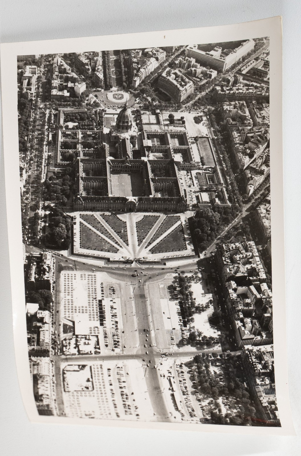 PHOTO Argentique Vue aérienne Paris LES INVALIDES 9x12cm 1970 Roger Morin