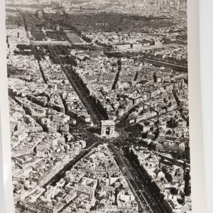PHOTO Argentique Vue aérienne Paris ARC DE TRIOMPHE 9x12cm 1970 Roger Morin
