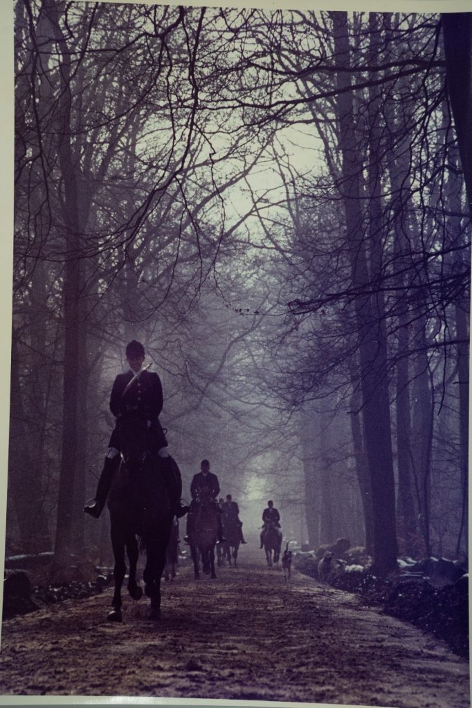 PHOTO Argentique France chasse à courre vénerie cheval cor 24x30cm 1970