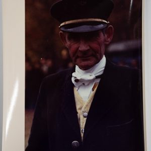 PHOTO Argentique	France	chasse à courre vénerie cheval portrait 18X24cm	1970