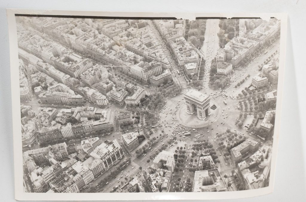 PHOTO Argentique Vue aérienne Paris ARC DE TRIOMPHE 9x12cm	1970	Roger Morin