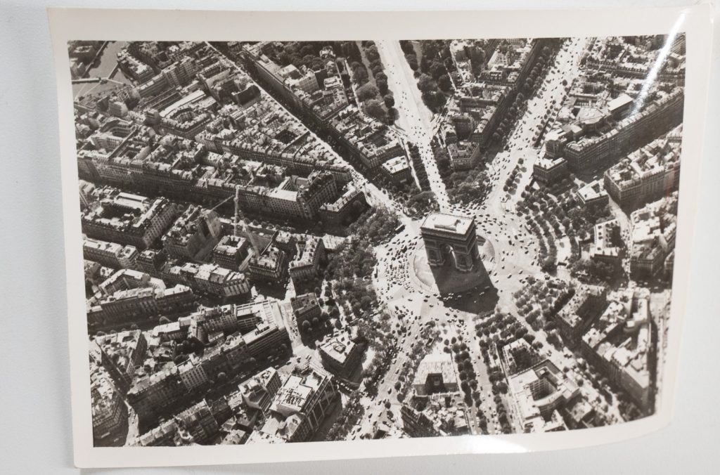 PHOTO Argentique Vue aérienne Paris ARC DE TRIOMPHE 9x12cm	1970	Roger Morin