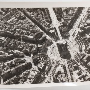 PHOTO Argentique Vue aérienne Paris ARC DE TRIOMPHE 9x12cm 1970 Roger Morin