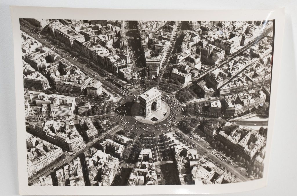 PHOTO Argentique Vue aérienne Paris ARC DE TRIOMPHE 9x12cm	1970	Roger Morin