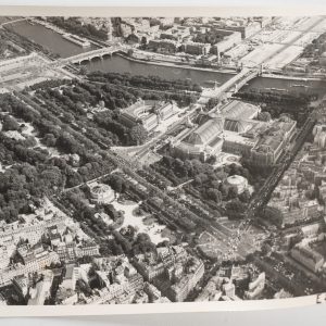 PHOTO Argentique Vue aérienne Paris CHAMPS ELYSEE 9x12cm 1970 Roger Morin