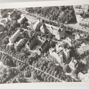 PHOTO Argentique Vue aérienne Paris CITE UNIVERSITAIRE 9x12cm 1970 Roger Morin