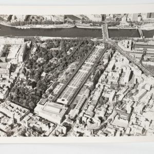 PHOTO Argentique Vue aérienne Paris jardin des plantes 9x12cm 1960 Roger Morin