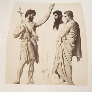 PHOTO Albumine	Fresque de la coupole de l'église Saint Augustin	21X21cm 1860