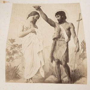 PHOTO Albumine	Fresque de la coupole de l'église Saint Augustin	21X21cm 1860