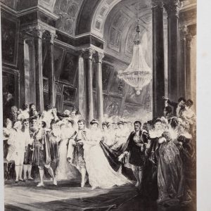 Photo Albumine Napoléon Marie-Louise Dédicace du peintre Albert Maignan 20X25cm