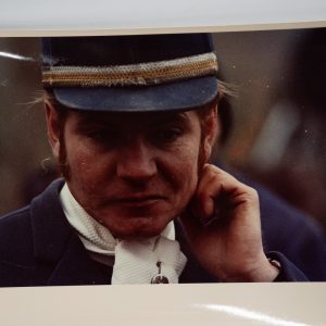 PHOTO Argentique	France	chasse à courre vénerie cheval portrait 18X24cm	1970