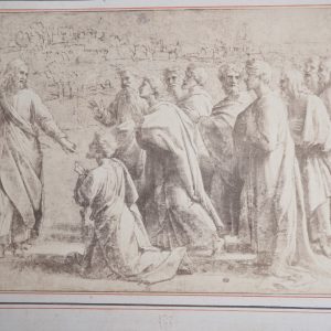 Papier salé photo de tableau   Raphael	22X36cm	1860	Charles Marville louvre