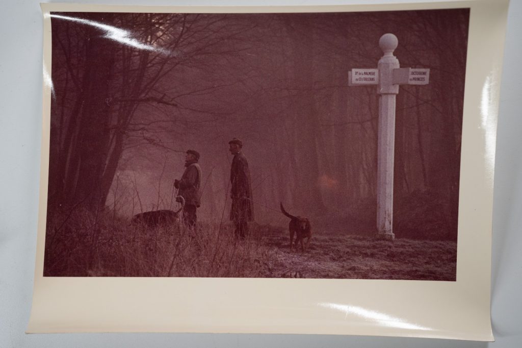 PHOTO Argentique	France	chasse à courre vénerie cheval chien 18X24cm	1970
